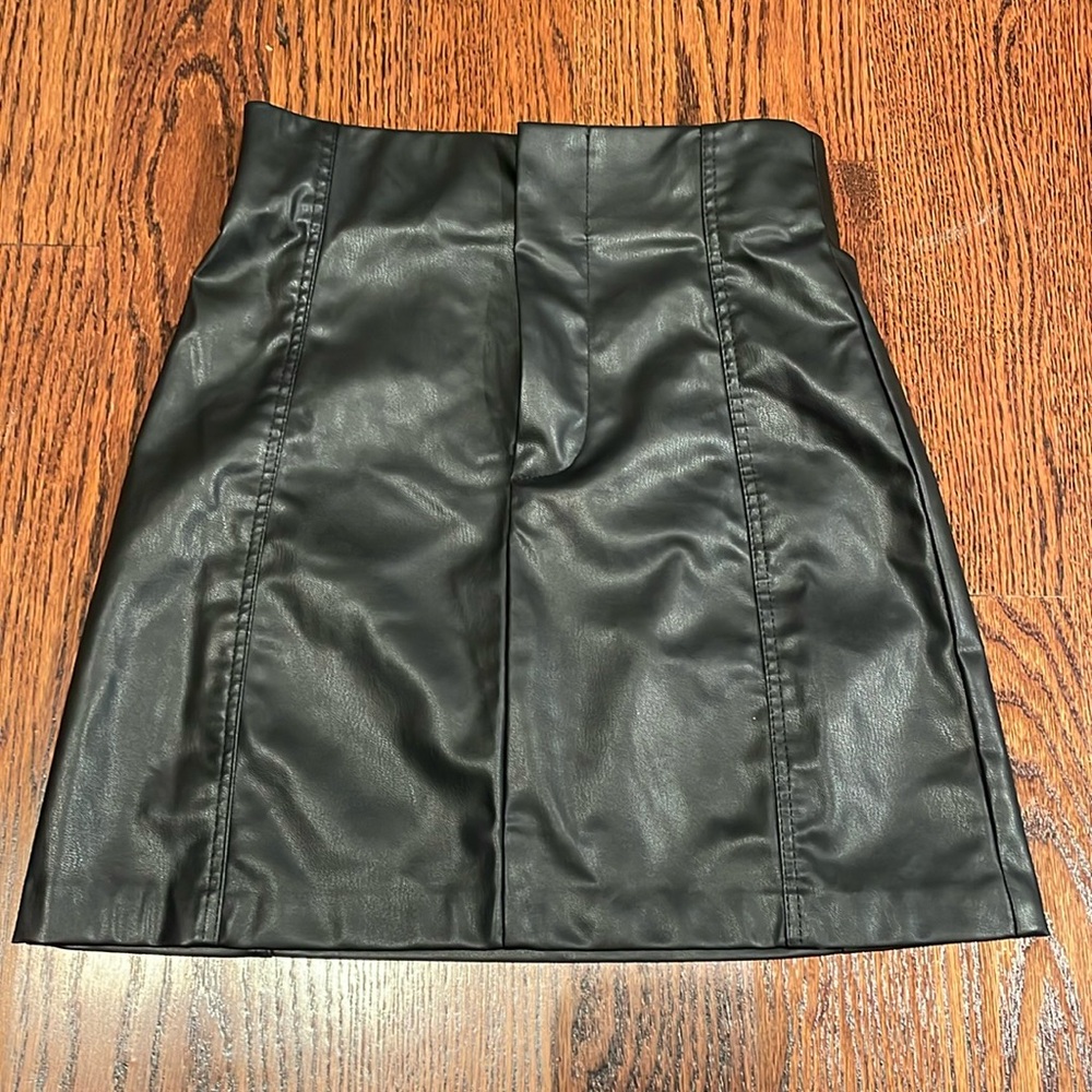 ZARA faux leather miniskirt
